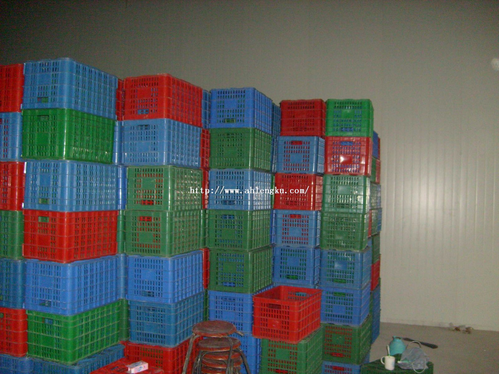 冷庫內擺放的貨物 冷庫內擺放的貨物